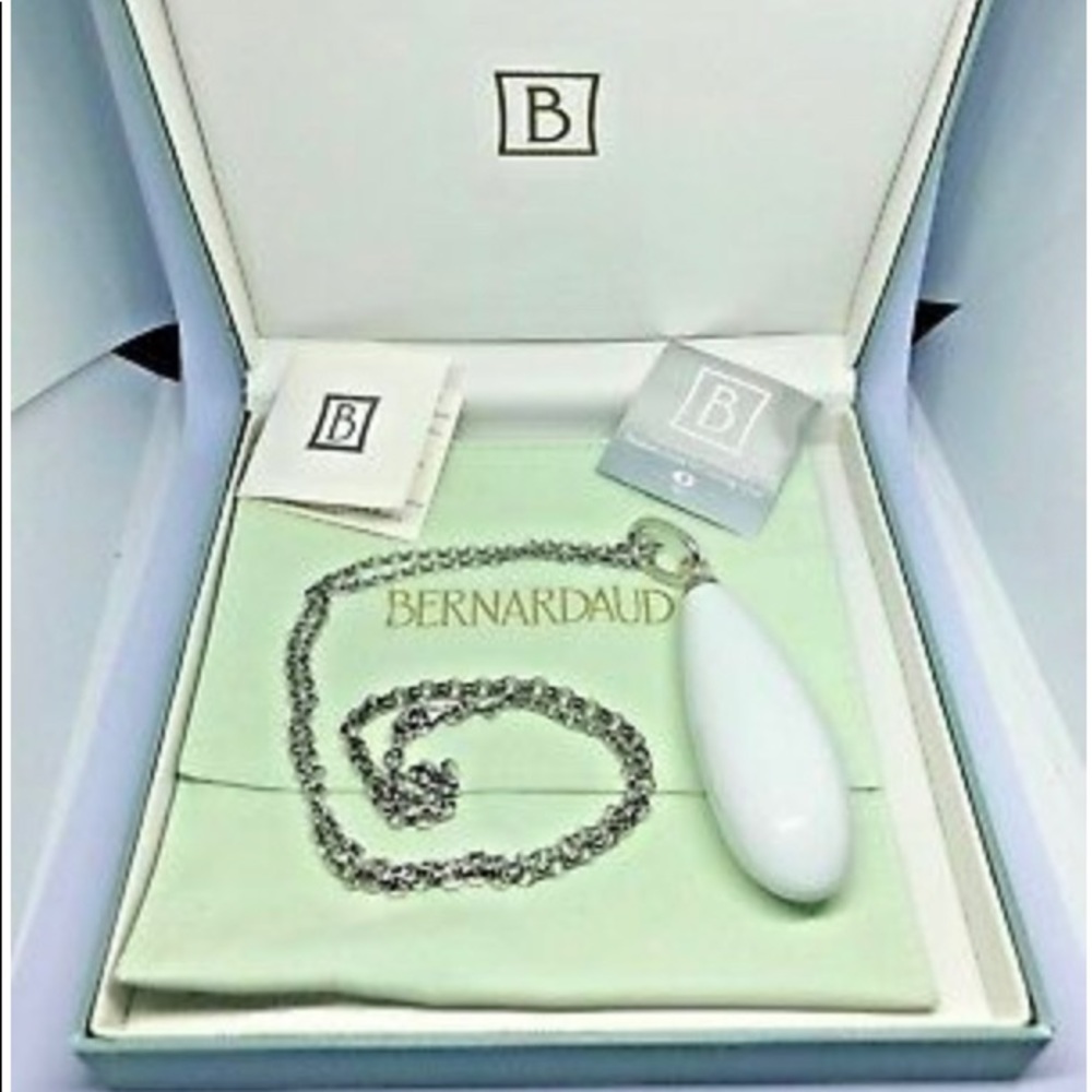 Bernardaud French Porcelain Goutte Blanc Necklace